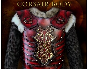 Patterns: The Corsair Body Armour Pattern - REN / SCA / Larp / Cosplay Costume Leathercraft