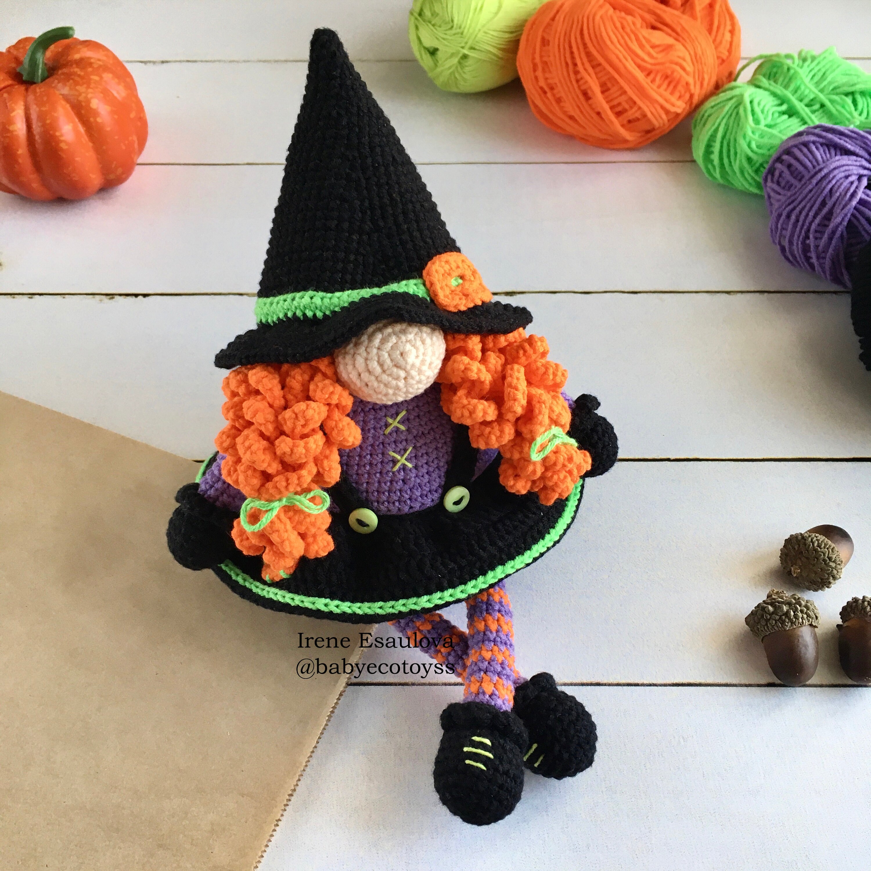 Halloween Gnomes Amigurumi Pattern Farmhouse Decor. Halloween | Etsy