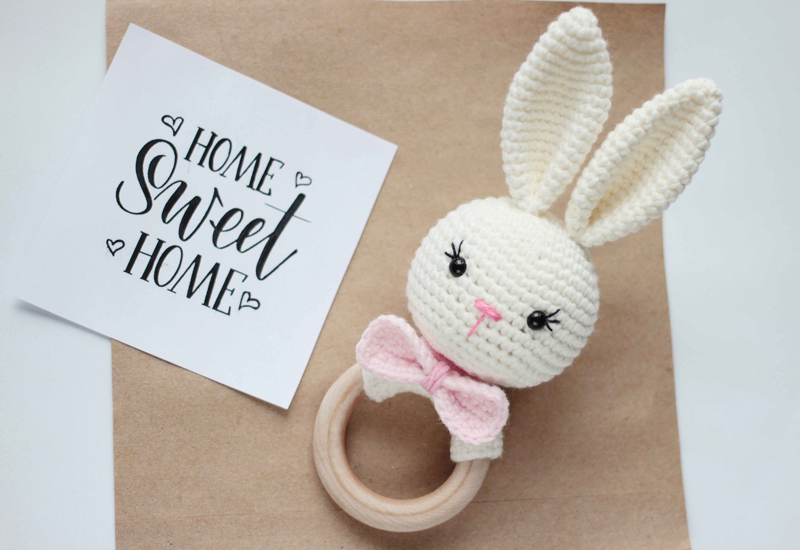 CROCHET PATTERN Bunny Baby Rattle, Easy Crochet Baby Rattle PDF, Bunny ...