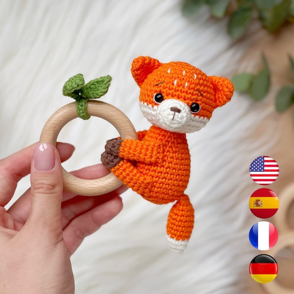 Crochet Fox Rattle Pattern - Etsy