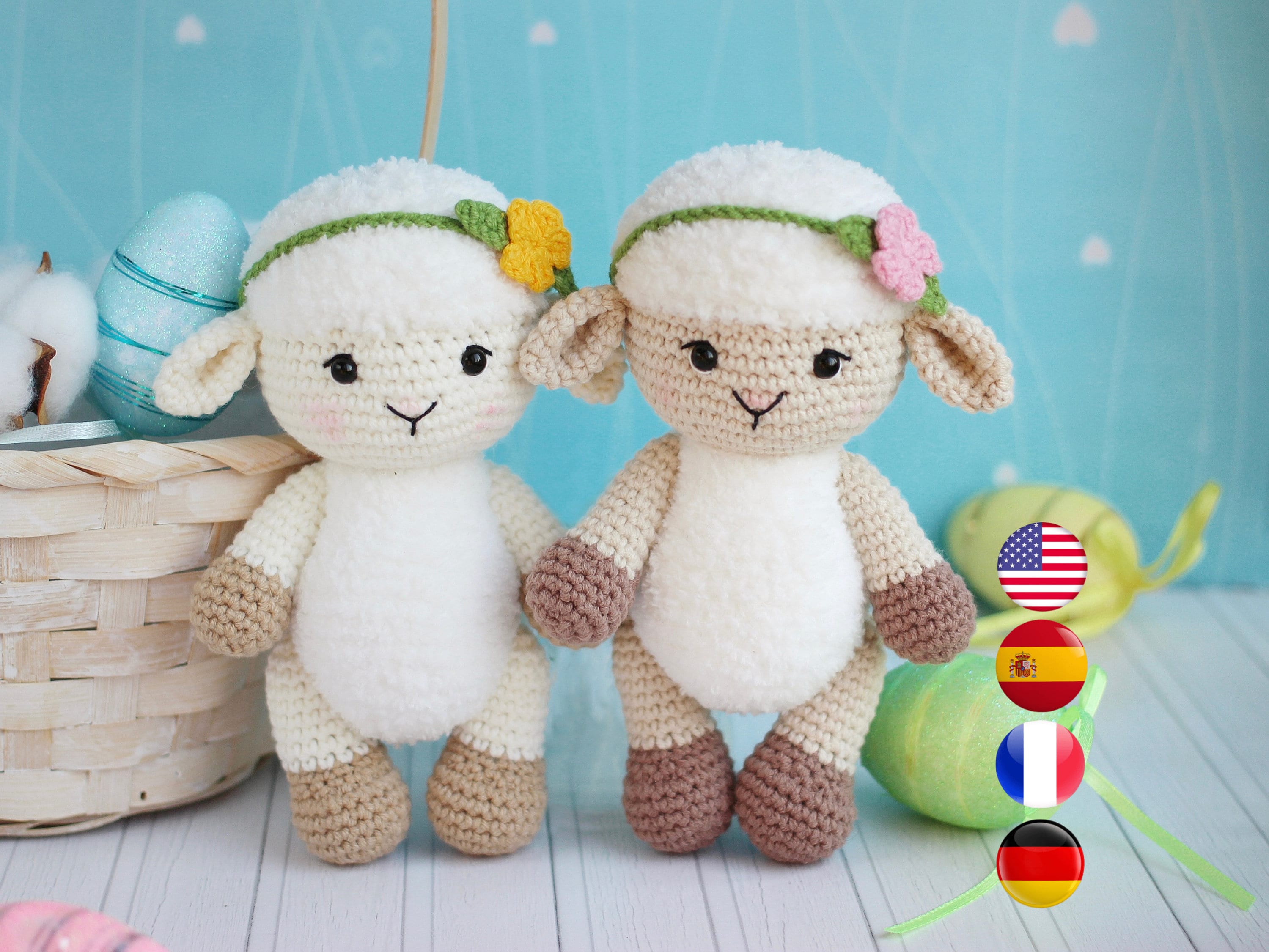 35 Amigurumi Crochet Patterns Worth Considering for Your Next Handmade Project 34 Crochet pattern amigurumi little lamb with flower