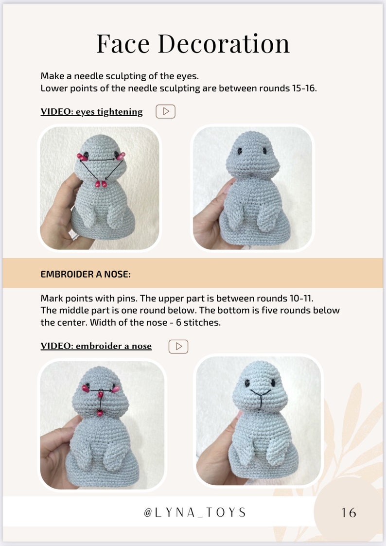 Crochet Pattern cute rabbit / Crochet PATTERN plush toy / Amigurumi stuff toys tutorial / Amigurumi pattern rabbit /Pattern amigurumi plush image 7