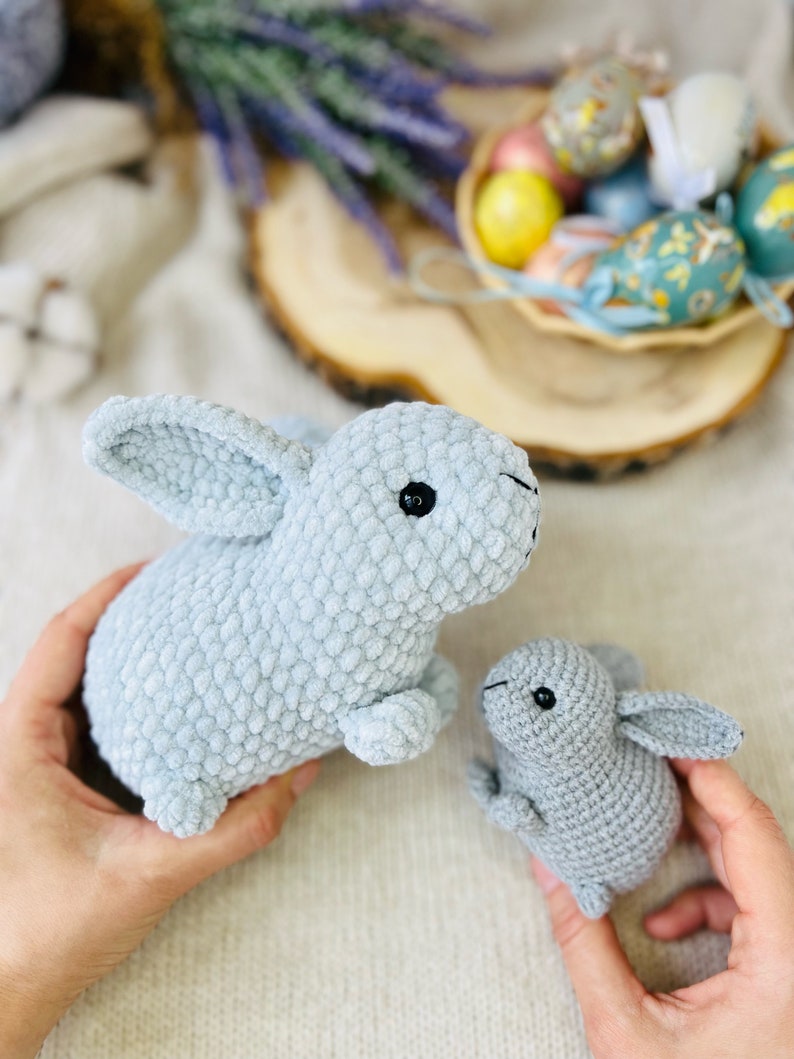 Crochet Pattern Dwarf Rabbit Mother/ Crochet PATTERN Plush Toy ...