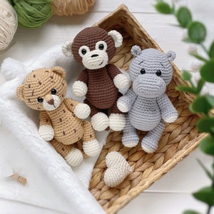 PDF-haakpatroon amigurumi-luipaard, dierenpatroon safari amigurumi, eenvoudig zelfstudie speelgoed haken, luipaard haken, amigurumi en rammelaars afbeelding 9