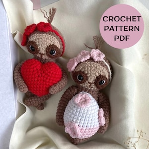 Crochet sloth pattern, crochet tutorial, sloth plushie, crochet toy, Crochet Sloth plush pattern, amigurumi English Cute Amigurumi patterns