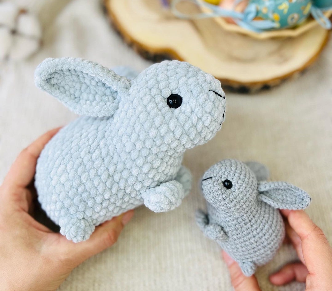 Crochet Pattern Dwarf Rabbit Mother/ Crochet PATTERN Plush Toy ...