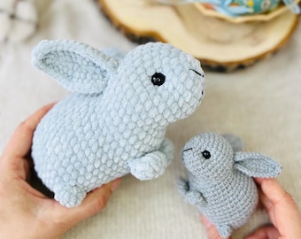 Crochet Pattern dwarf rabbit mother/ Crochet PATTERN plush toy / Amigurumi stuff toys tutorial / pattern rabbit / Pattern amigurumi plush