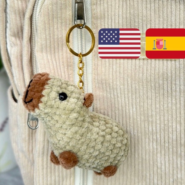 Crochet pattern capybara /  amigurumi capybara / crochet pattern plush toy / stuff toys tutorial capybara/  Pattern amigurumi plush