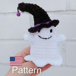 Crochet Ghost toy pattern PDF, Ghost toy amigurumi, Amigurumi Halloween pattern, Toy crochet, Pajamas, Lovey patterns