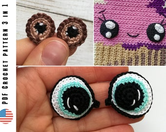 Amigurumi Felt Eyes - Oval with Dots – Homegrownquilts