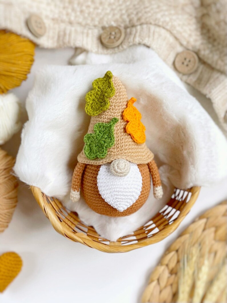 Fall Garden Gnome Crochet Pattern PDF Fall / Autumn Amigurumi Etsy