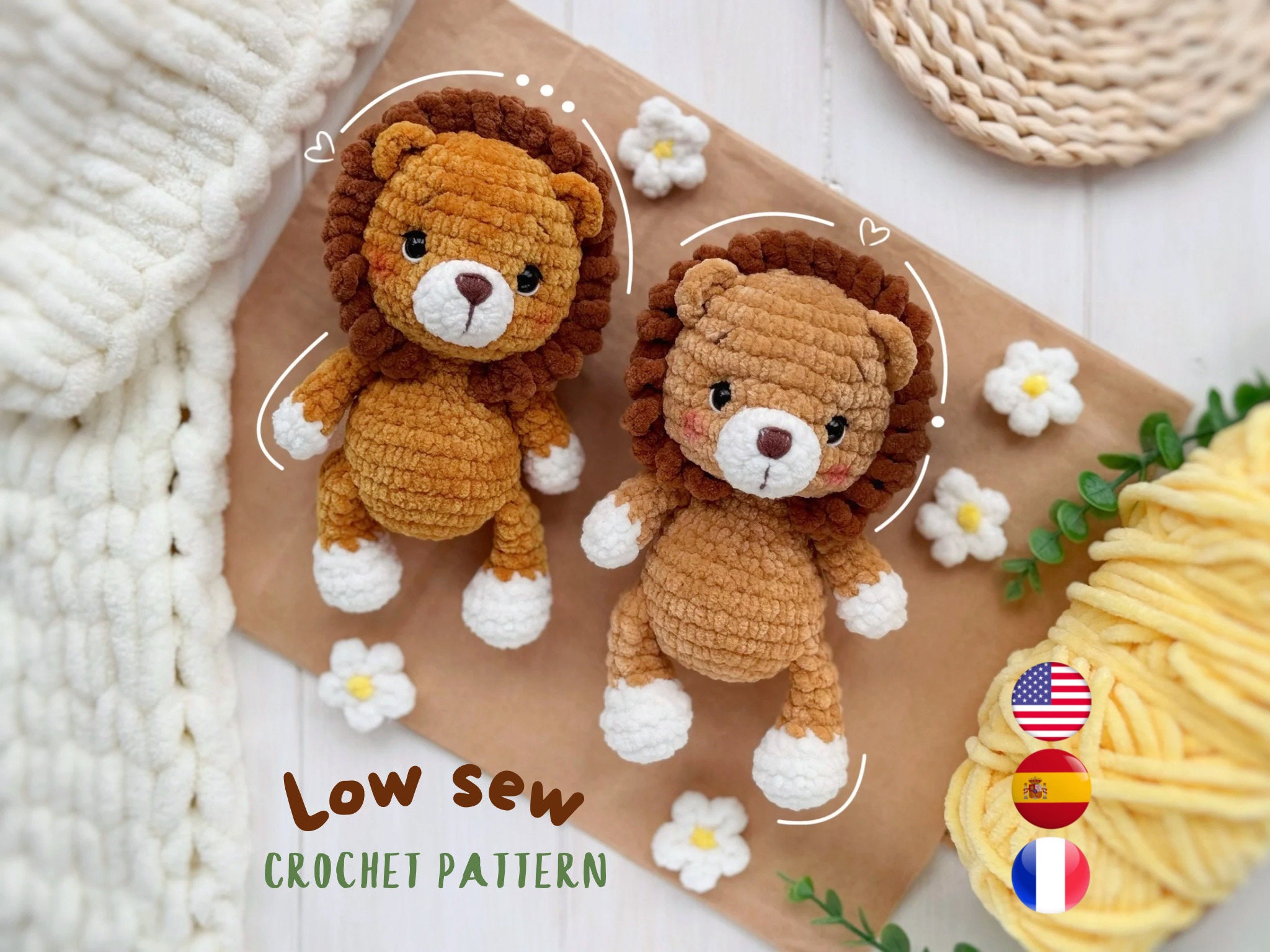 39 Lion Crochet Patterns to Stitch for Nurseries, Gifts, and Safari-Inspired Decor 28 Lion Crochet Pattern Amigurumi plushies tutorial