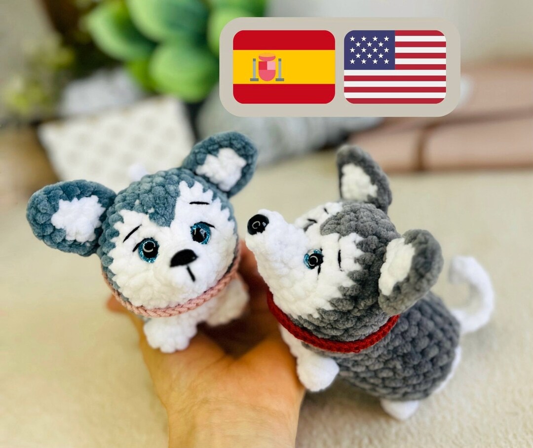 Crochet Pattern Husky / Crochet Pattern Plush Toy Puppy / Amigurumi