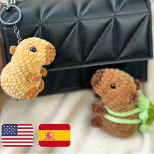 Crochet pattern cute capybara / amigurumi capybara / crochet pattern plush toy / stuff toys tutorial capybara /Pattern amigurumi plush