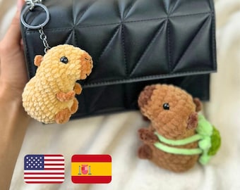 Crochet pattern cute capybara / amigurumi capybara / crochet pattern plush toy / stuff toys tutorial capybara /Pattern amigurumi plush