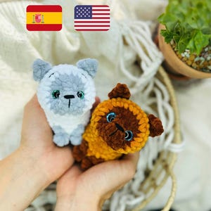 Crochet pattern cute kitten / Crochet PATTERN plush toy cat / patrón de gato