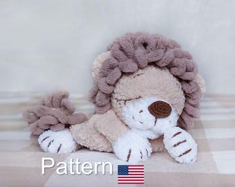 Crochet comforter lion pattern PDF, comforter toy amigurumi, Amigurumi Cuddle lion pattern, mini Blanket toy, Lovey patterns