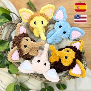 Crochet pattern Baby mammoth and baby elephant / amigurumi mammoth and elephant /patrón de crochet Mamut y elefante /Pattern amigurumi plush