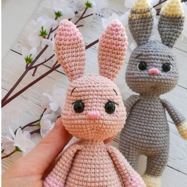 Crochet Easter bunny  pattern, amigurumi rabbit, Toys crochet patterns