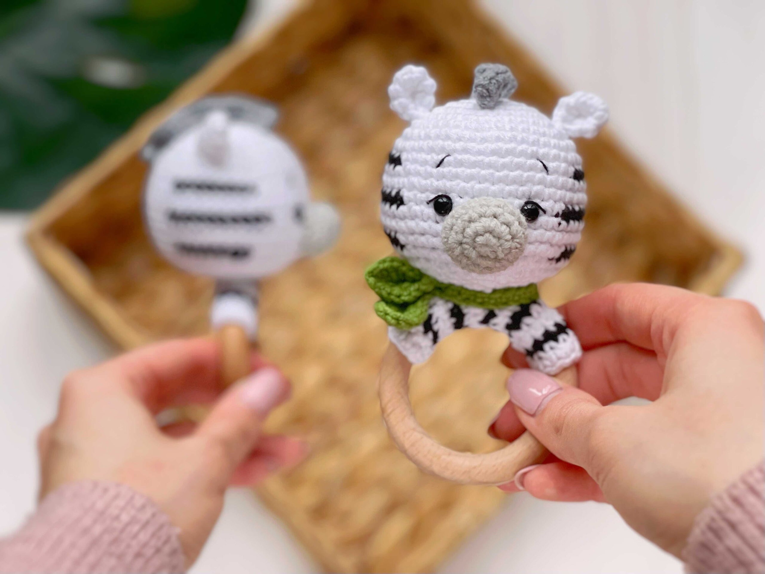 Crochet Pattern ZEBRA Baby Rattle, PDF Pattern Safari Animals, Zebra ...
