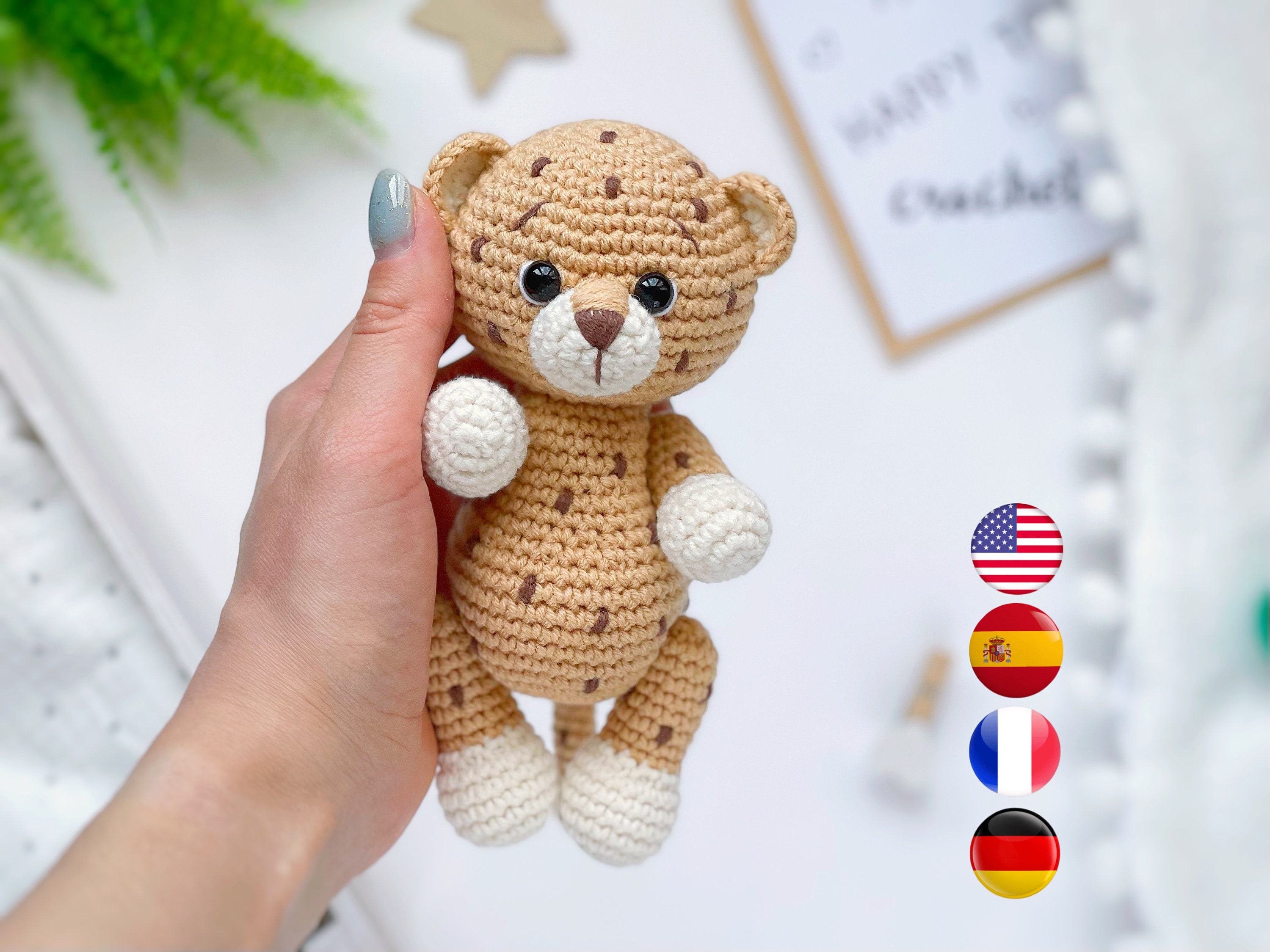 35 Endangered Animal Crochet: Leopard Crochet Patterns 17 Amigurumi leopard crochet