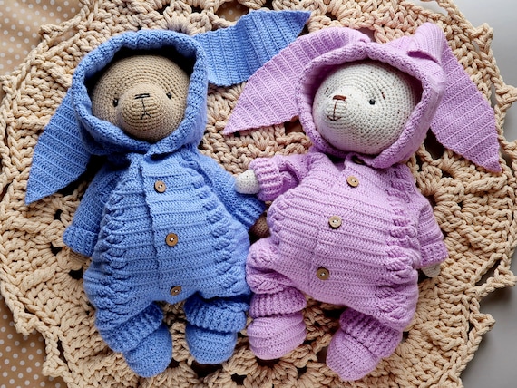 PATTERN Outfits crochet Romper and Booties. PATTERN clothes for crochet bear, bunny, doll. Clothes for toy tutorial. Amigurumi Teddy Pattern