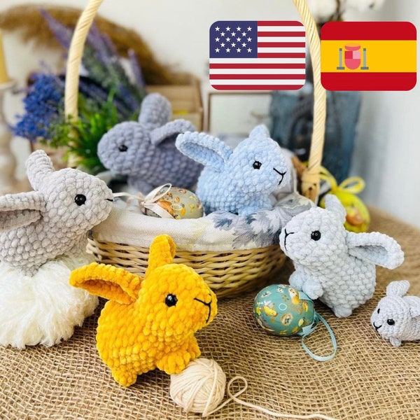 Crochet Pattern DWARF RABBIT / Crochet PATTERN plush toy / Amigurumi stuff toys tutorial / Amigurumi pattern rabbit /Pattern amigurumi plush