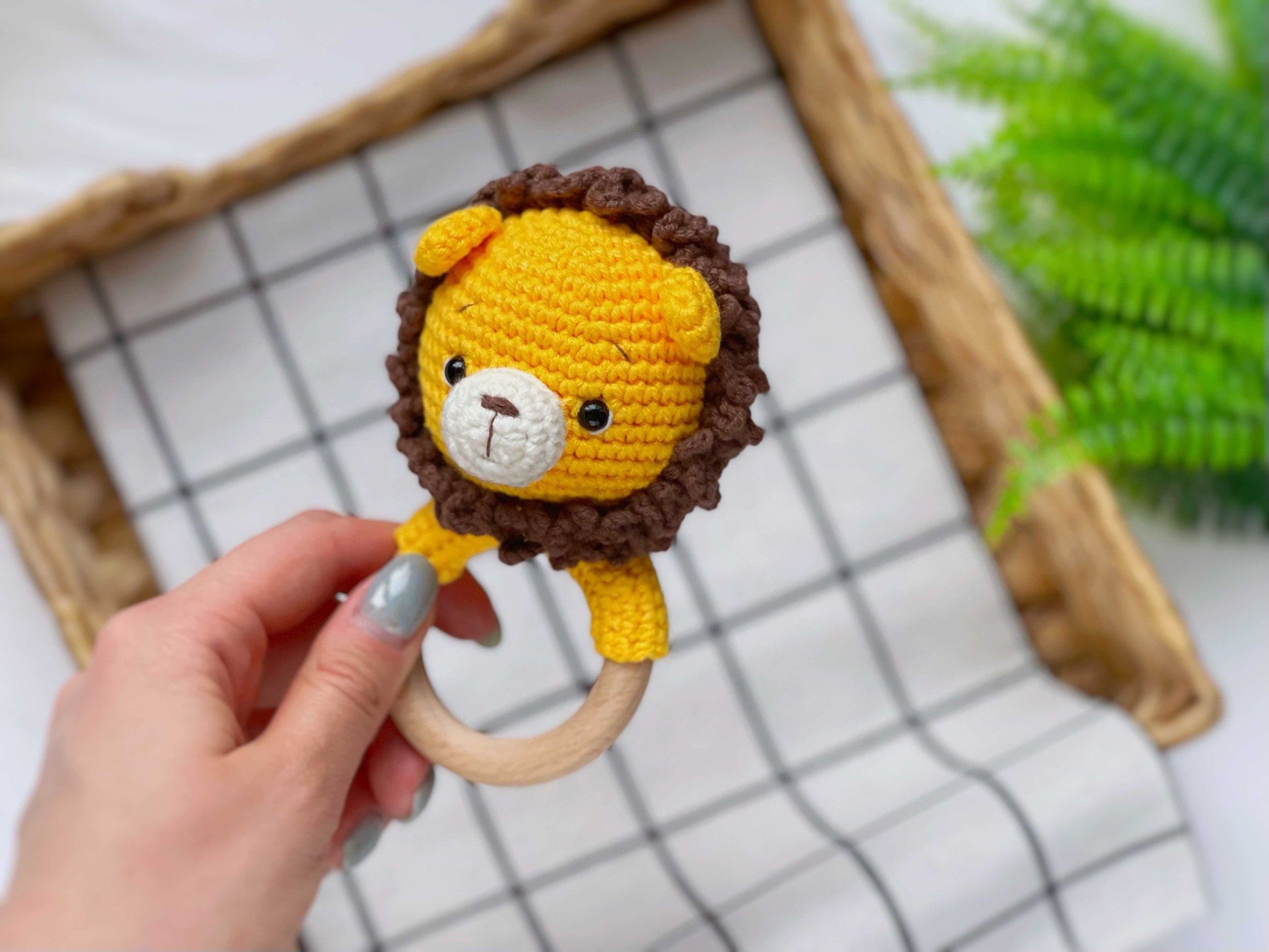 CROCHET PATTERN Lion Rattle PDF Lion Baby Rattle Crochet Etsy