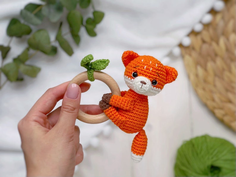 CROCHET PATTERN Rattle Fox Crochet Baby Rattle Pattern Fox | Etsy