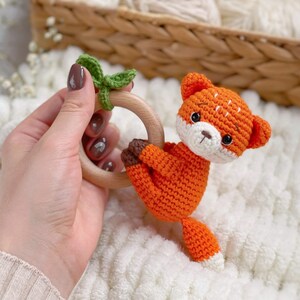 CROCHET PATTERN Rattle Fox Crochet Baby Rattle Pattern Fox - Etsy