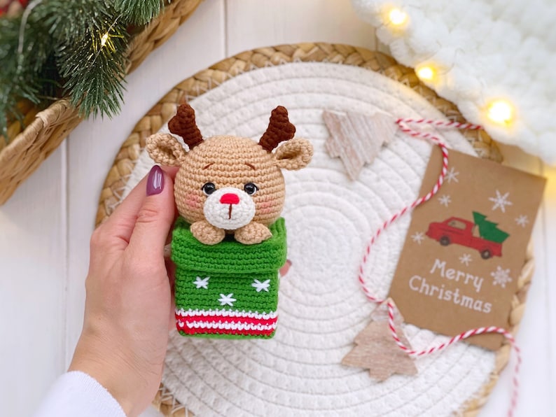 Trudi Renne de Noël Rudolph Décoration de Sapin de Noël. Cadeaux de Noël. Décorations d'arbre de Noël | 9 x 14 x 12 cm Grand XS | Noël | Modèle 55473