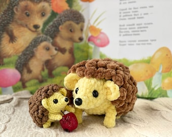 Crochet Pattern Hedgehog / Crochet PATTERN plush toy / Amigurumi stuff toys tutorial  / Amigurumi animals / Pattern amigurumi plush