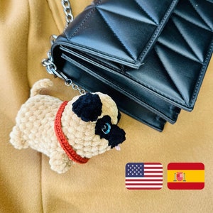 Crochet pattern pug  / Crochet pattern plush toy puppy / Amigurumi stuff toys tutorial / Amigurumi pattern dog / Pattern amigurumi plush