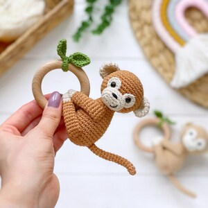 CROCHET PATTERN Monkey Rattle PDF, Monkey Crochet Pattern, Amigurumi ...