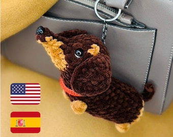 Crochet pattern dachshund  / Crochet pattern plush toy puppy / Amigurumi stuff toys tutorial / Amigurumi pattern dog/Pattern amigurumi plush