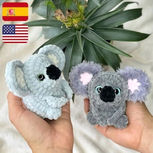 Crochet pattern koala / Amigurumi stuff toys tutorial / crochet keychain pattern / patrón de coala / Pattern amigurumi plush