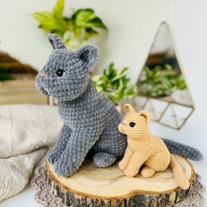Crochet pattern cat / Crochet pattern plush toy cat / Amigurumi stuff toys tutorial / crochet realistic cat /Pattern amigurumi plush