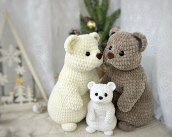 Crochet pattern bear / pattern teddy bear / realistic crochet / Pattern amigurumi plush