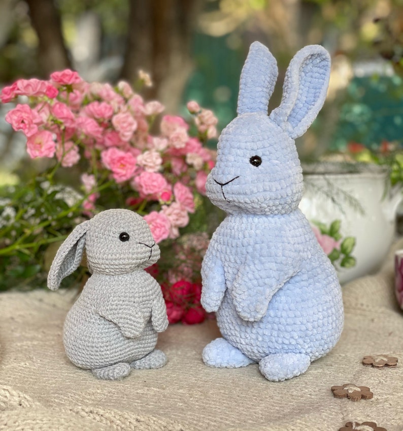 Crochet Pattern cute rabbit / Crochet PATTERN plush toy / Amigurumi stuff toys tutorial / Amigurumi pattern rabbit /Pattern amigurumi plush image 2