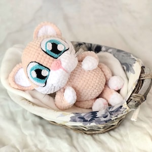 CROCHET PATTERN CAT / Amigurumi pattern animals / Crochet pattern toy kitty / plush toy tutorials kitty / Pattern amigurumi plush