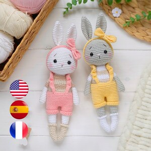 HÄKELANLEITUNG Zoe der Hase PDF, Osterhase Amigurumi, Häkelanleitung für Spielzeug Tiere, Osterdeko, Amigurumi und Rasseln