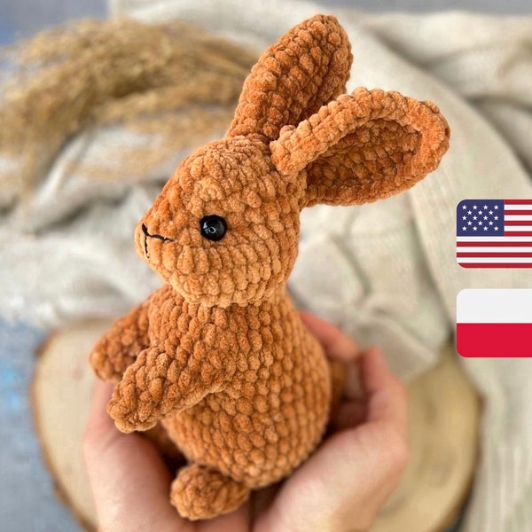 Crochet pattern baby cute rabbit / Crochet PATTERN plush toy / Amigurumi stuff toys tutorial / realistic rabbit / PATTERN Amigurumi plush