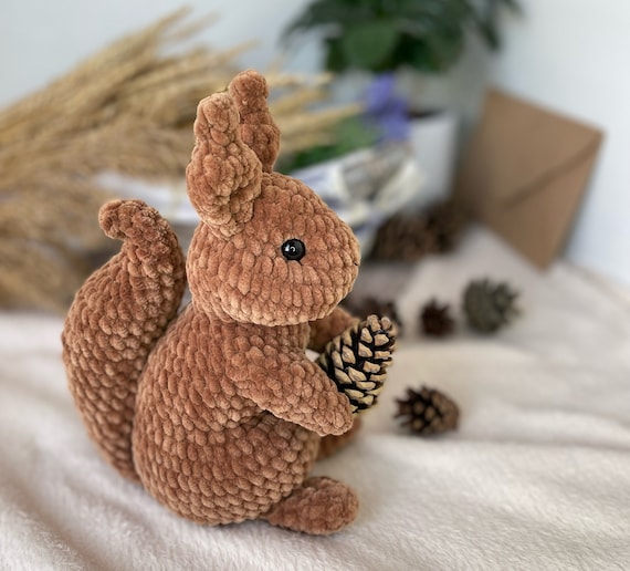 Crochet Pattern Squirrel / Crochet PATTERN Plush Toy / Etsy