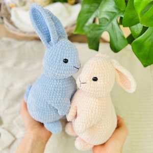 Crochet Pattern cute rabbit / Crochet PATTERN plush toy / Amigurumi stuff toys tutorial / Amigurumi pattern rabbit /Pattern amigurumi plush image 3