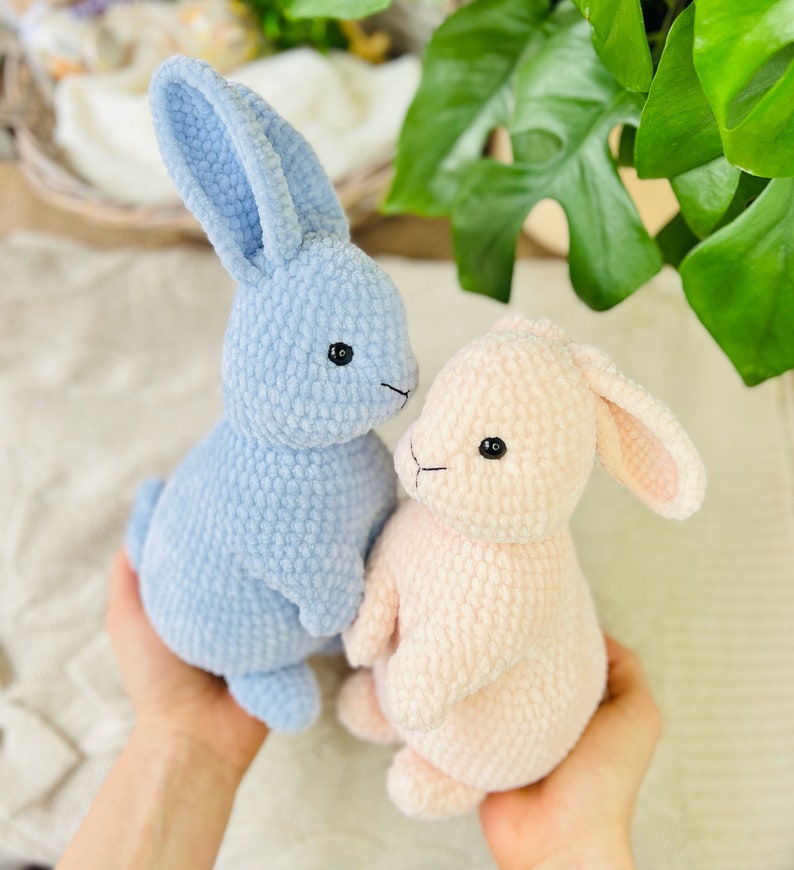 Crochet Pattern cute rabbit / Crochet PATTERN plush toy / Amigurumi stuff toys tutorial / Amigurumi pattern rabbit /Pattern amigurumi plush image 3