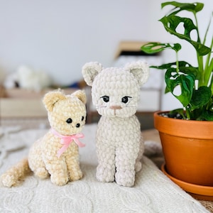 Crochet pattern BABY KITTEN / Crochet PATTERN plush toy kitty / Amigurumi stuff toys tutorial / Amigurumi  cat /Pattern amigurumi plush