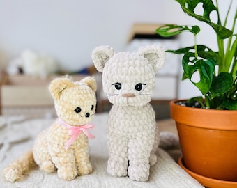 Haakpatroon BABY KITTEN / haakpatroon knuffel Kitty / Amigurumi spul speelgoed tutorial / Amigurumi kat / patroon amigurumi pluche