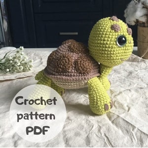 Crochet pattern 2 in 1, Turtle, Crochet sea turtle, blue turtle amigurumi, green turtle amigurumi, Crochet turtle Cute Amigurumi patterns