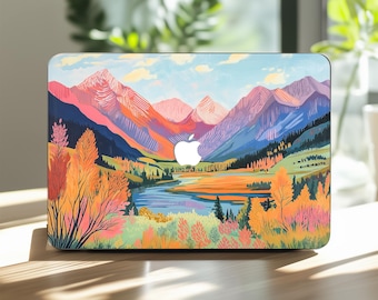 Nature MacBook Pro 14&quot; Case Landscape Mac Book Air 13 15 16 inch Fall Forest M1 M2 M3 M4 Unique Hard Cover 2025 2024 A1932 A2485 Mountains