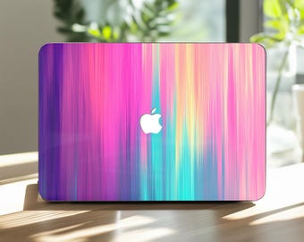 Rainbow MacBook Air 15 inch Case Cool Pro 16 14 13&quot; M1 M2 M3 M4 Cute 2025 2024 2020 2015 Colorful Hardshell A3113 A2337 A3401 Abstract Pink